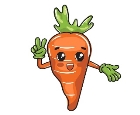 Premium Vector | Cute cartoon design of a happy carrot vegetables for kids